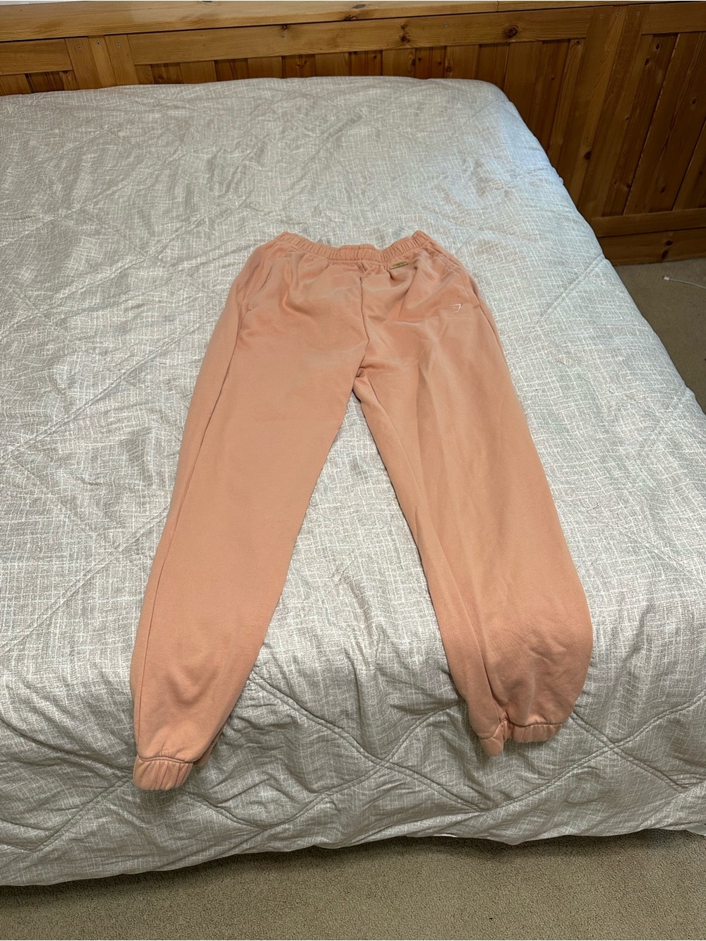 Gymshark Peach Joggers with Elastic Waist